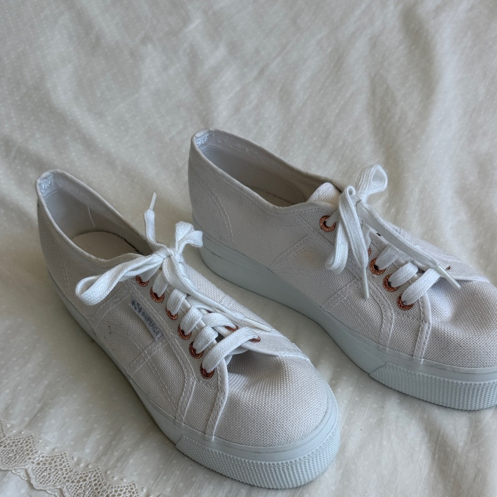 Superga Women's Classic White Sneakers